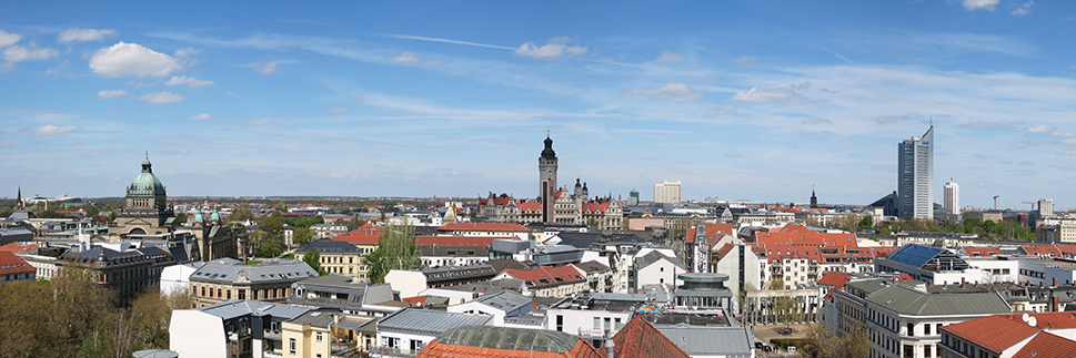 Panorama von Leipzig