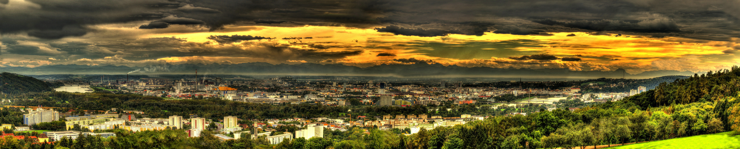 Panorama von Linz a.d. Donau