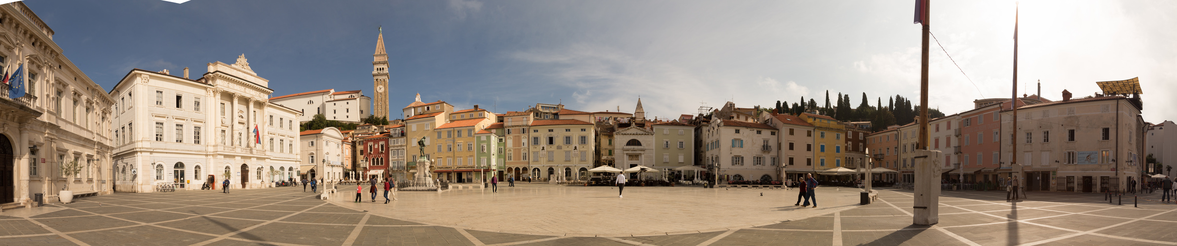 Panorama von Piran in Slowenien