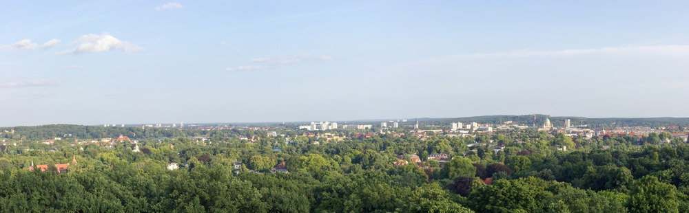 Panorama von Potsdam aufgenommen vom Belvedere auf dem Pfingstberg