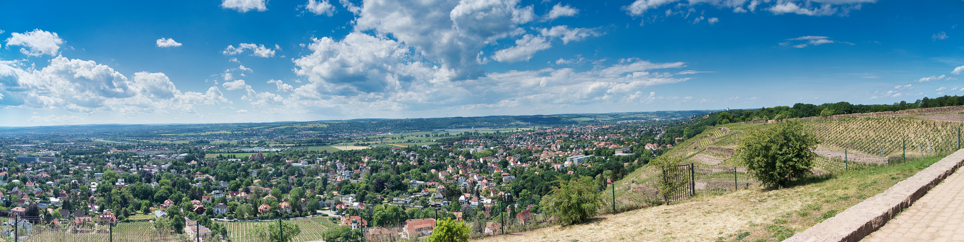 Panorama von Radebeul