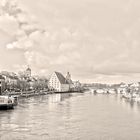 Panorama von Regensburg mit...