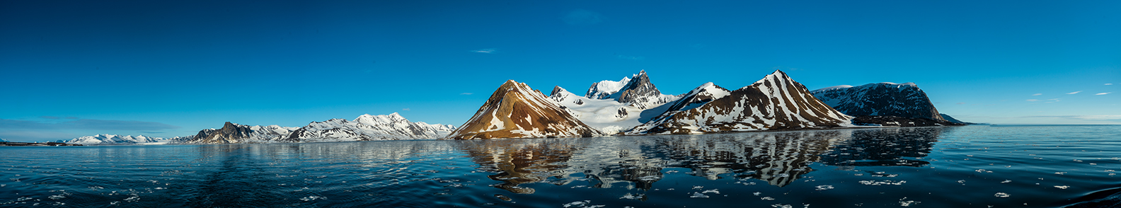 Panorama von Spitzbergen