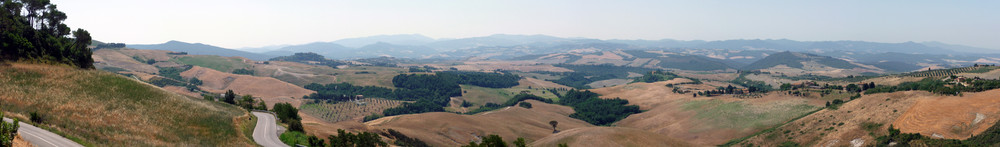 Panorama von Volterra aus