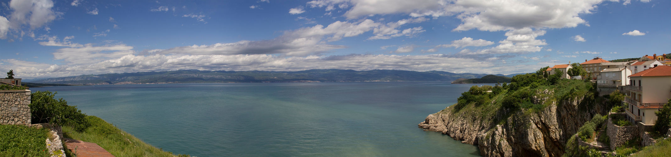 Panorama Vrbnik, Kroatien