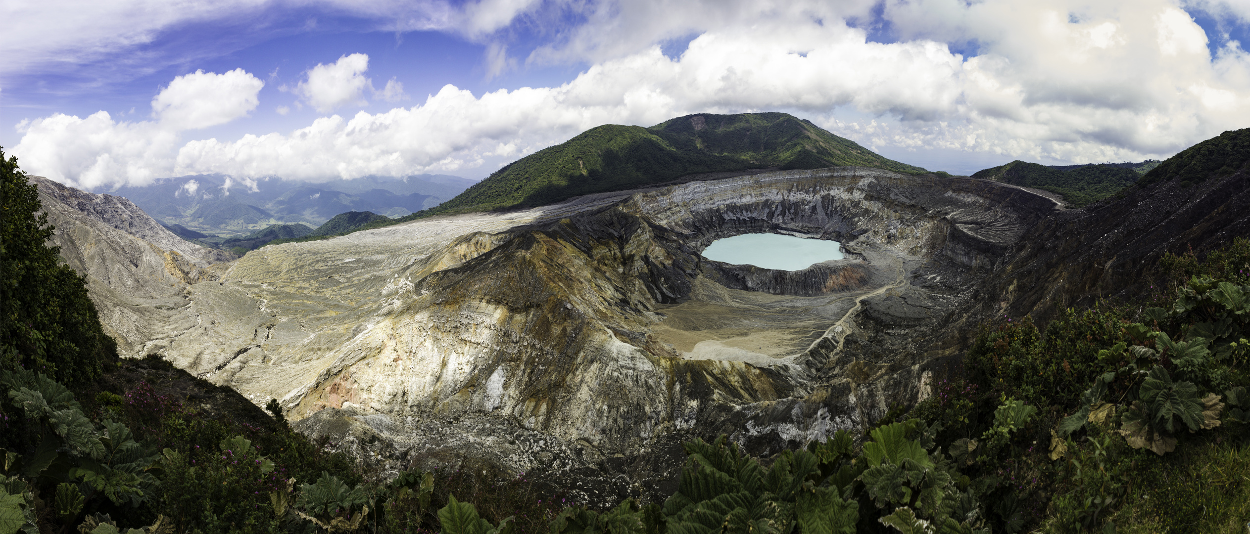 Panorama Vulcan Poas Costa Rica