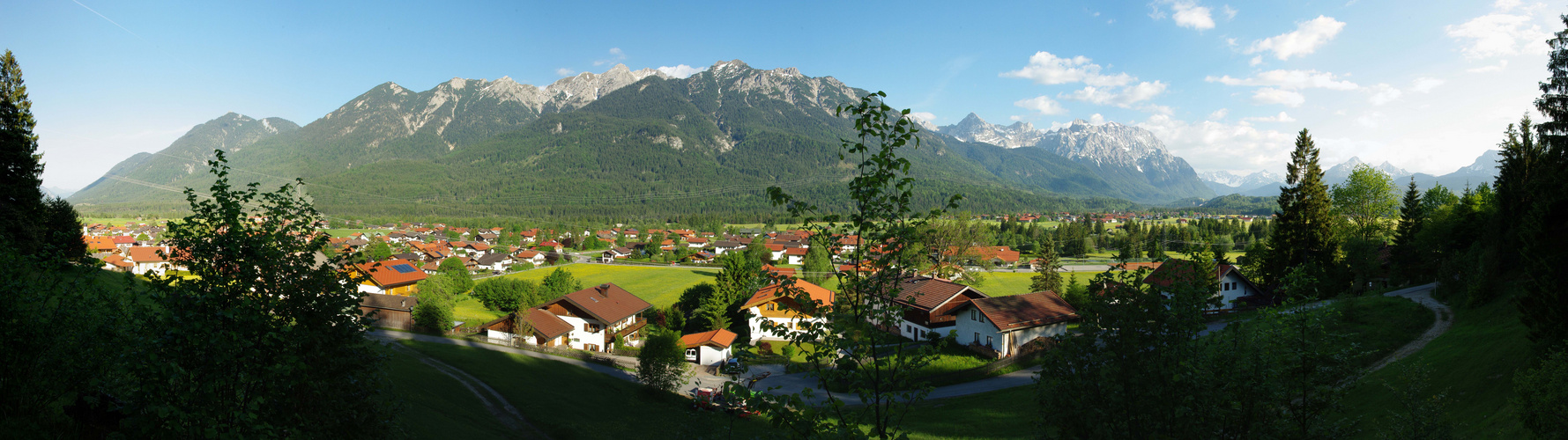 Panorama Wallgau Krün