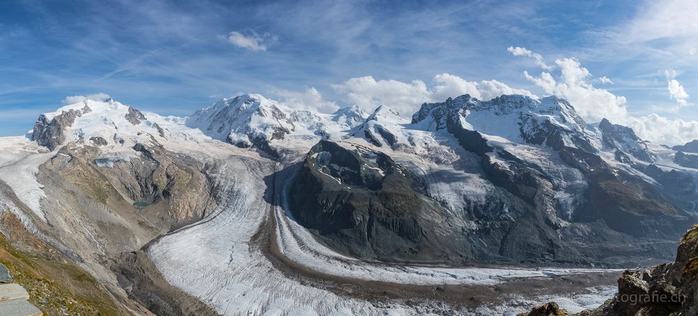 Panorama Walliser Alpen