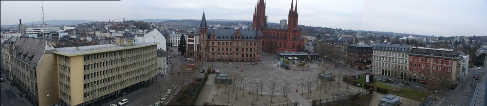 PANORAMA Wiesbaden Marktplatz