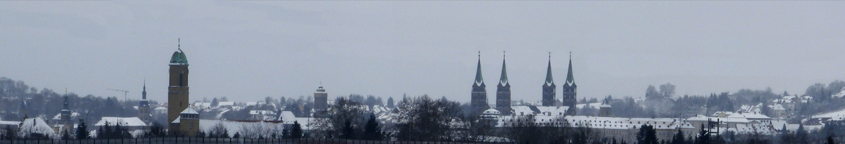 Panorama Winter über Bamberg