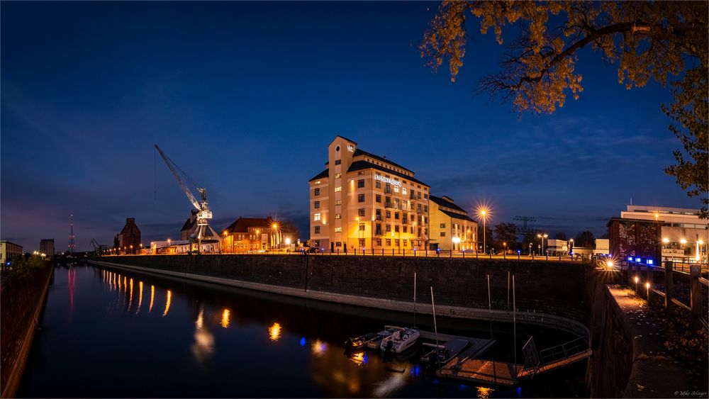 Panorama Wissenschaftshafen Magdeburg