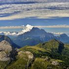 panorama: Wolken über den Dolomiten