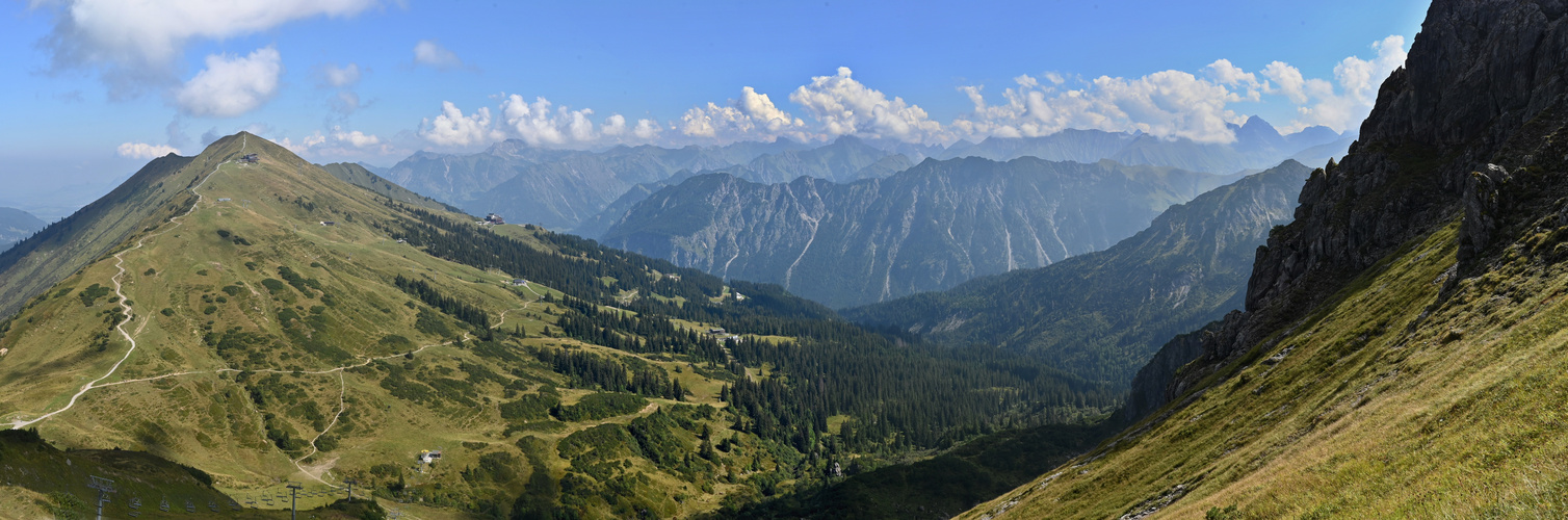 Panorama zwischen Fellhorn und Kanzelwand