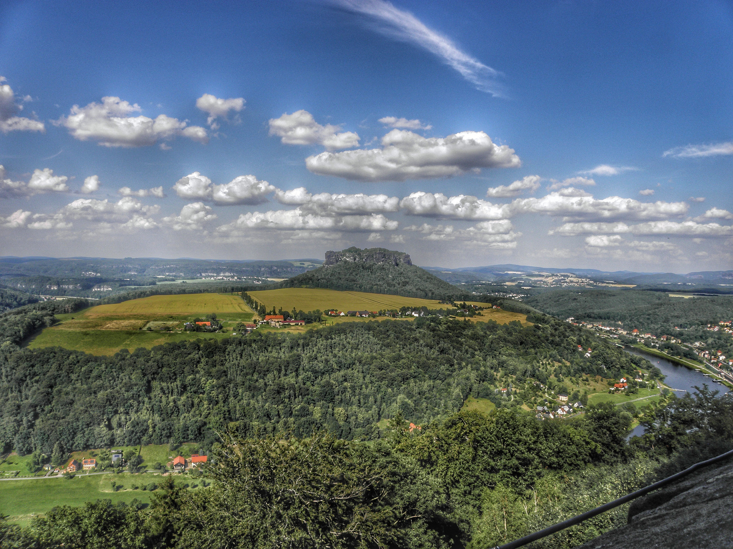 Panoramaansicht Lilienstein