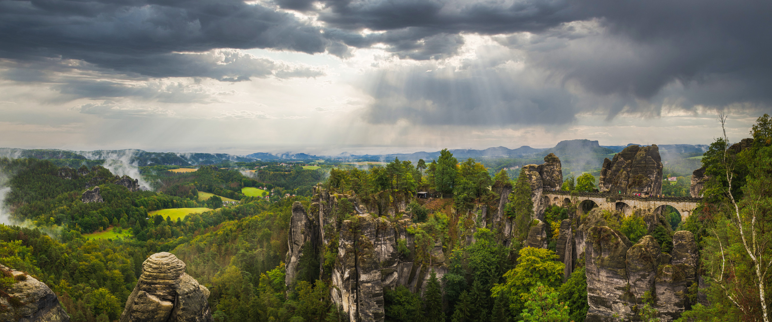 Panoramaaufnahme  Bastei 