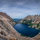 Panoramaaufnahme der Laguna Azul / Laguna Calvú