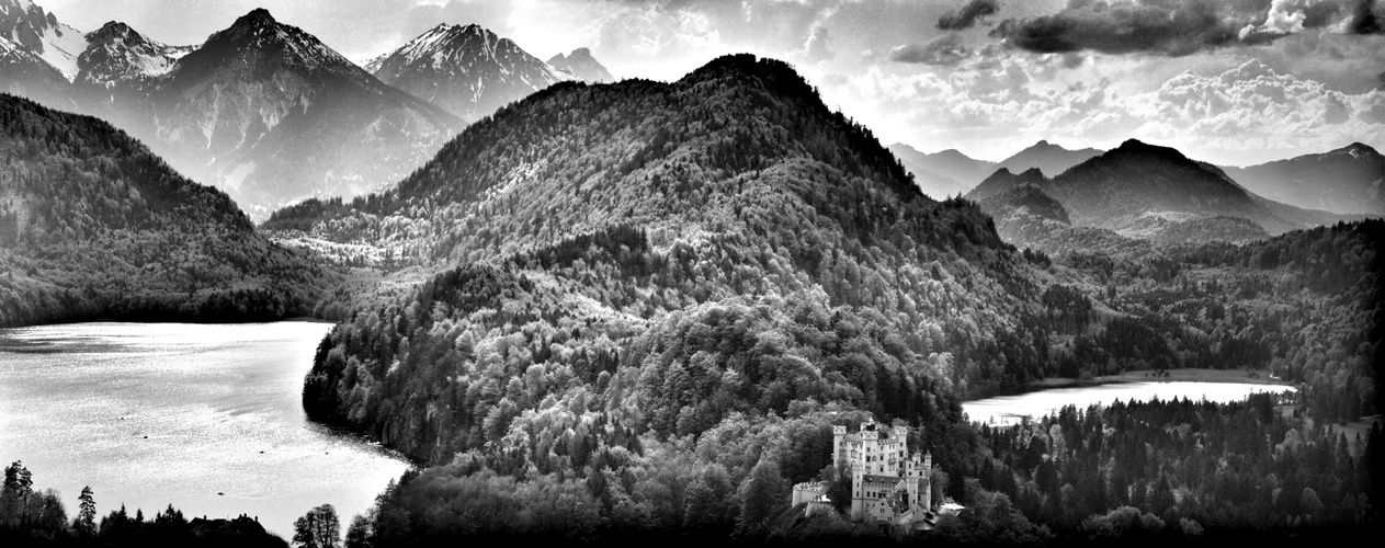 Panoramaaufnahme Hohenschwangau