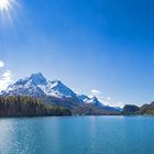 Panoramaaufnahme Silsersee