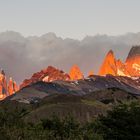 Panoramaaufnahme vom Fitz Roy Massiv in Patagonien