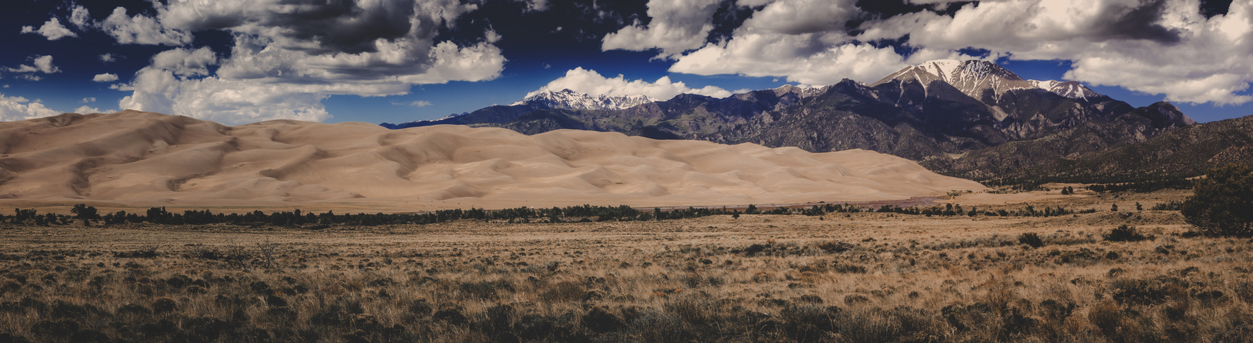 Panoramaaufnahme von den Dünen