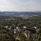 Panoramaausschnitt Teil 2 von den Tissaer Wänden in Böhmen