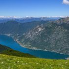 Panoramaberg Monte Calbiga: Blick auf den Lago di Lugano und die Schweizer Hochalpen