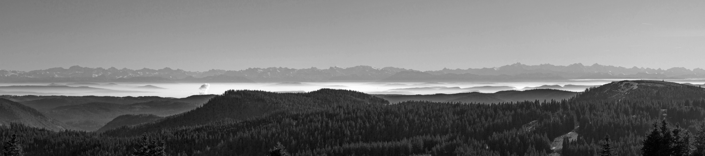 Panoramabild, Alpen