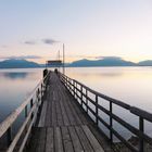 Panoramabild: Seesteg am Chiemsee