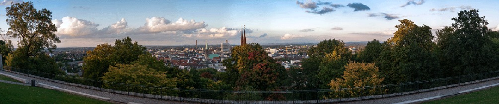 Panoramabild von Bielefeld.