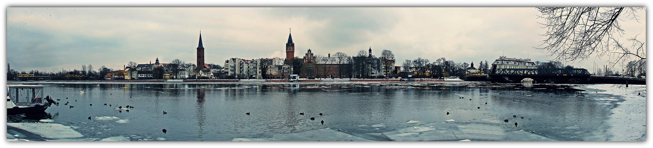 Panoramabild von der Altstadt Köpenick in Berlin