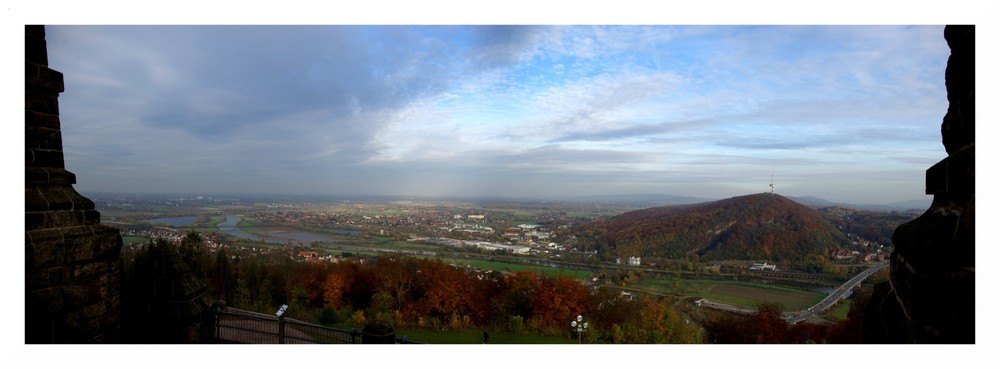 Panoramabild von Porta Westfalica