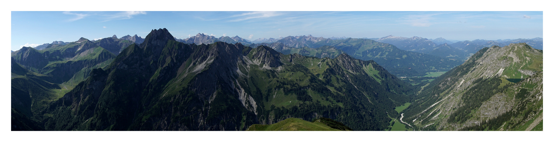 Panoramablick Allgäuer Alpen