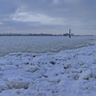 Panoramablick am Strand von Övelgönne