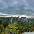 Panoramablick an frühen Morgen