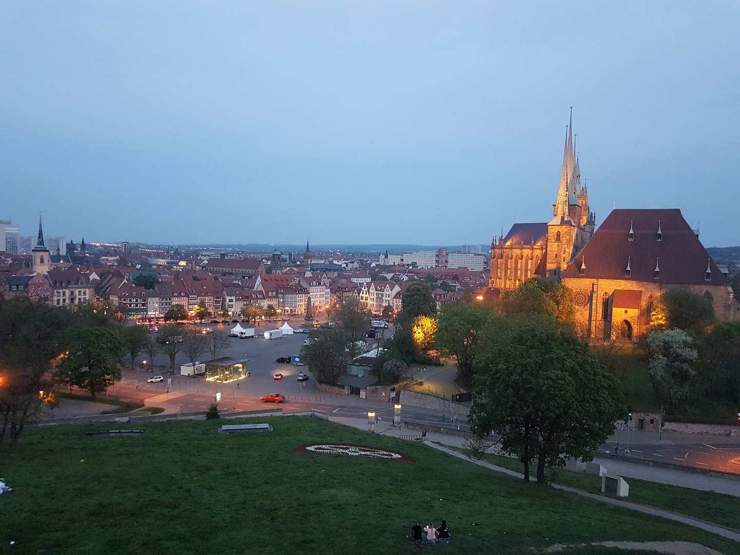Panoramablick auf den Erfurter Dom