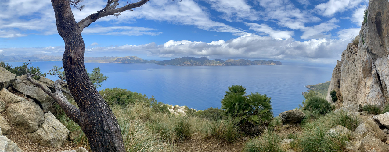 Panoramablick auf Formentor 