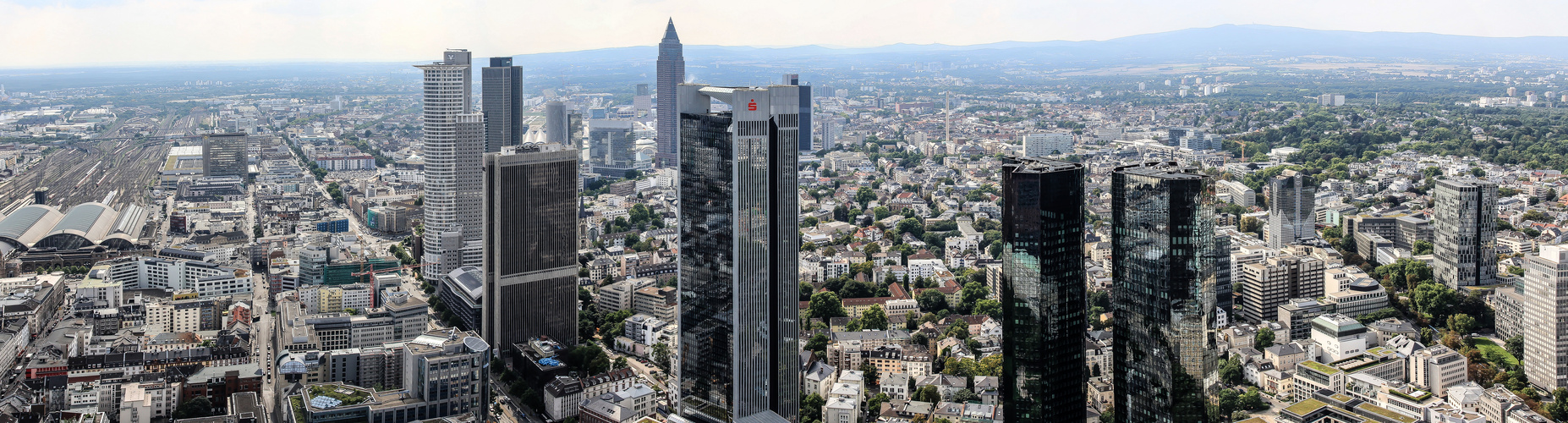 Panoramablick auf Frankfurt