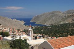 Panoramablick auf Symi