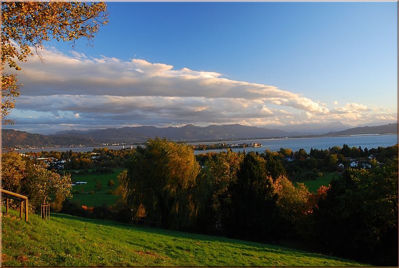panoramablick hoyerberg lindau/bodensee Foto & Bild archiv projekte