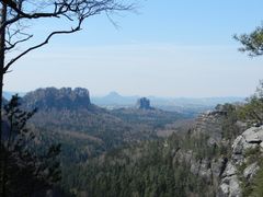 Panoramablick in die sächsische Schweiz