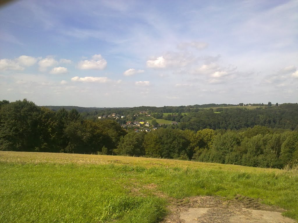 Panoramablick Richtung Donrath. Heppenberg im Hintergrund. Samstag, 11. September 2010