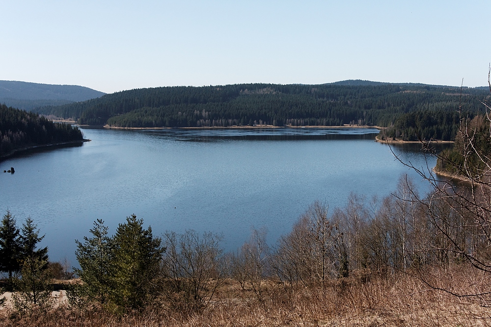 Panoramablick Talsperre Eibenstock...