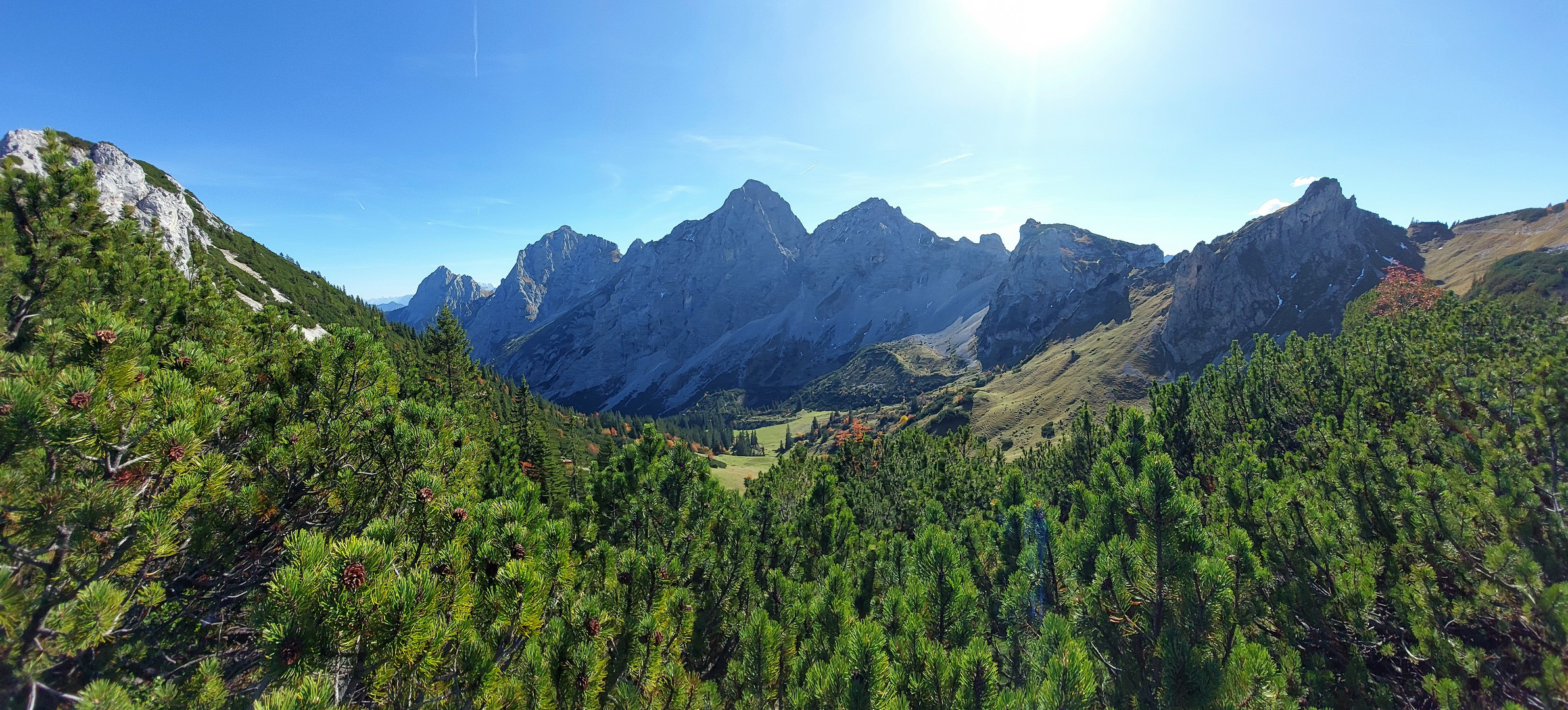 Panoramablick Tannheimer Gruppe