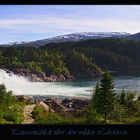 Panoramablick über den wilden Laksforsen