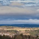 Panoramablick über die östlichen Ausläufer des Nordschwarzwaldes