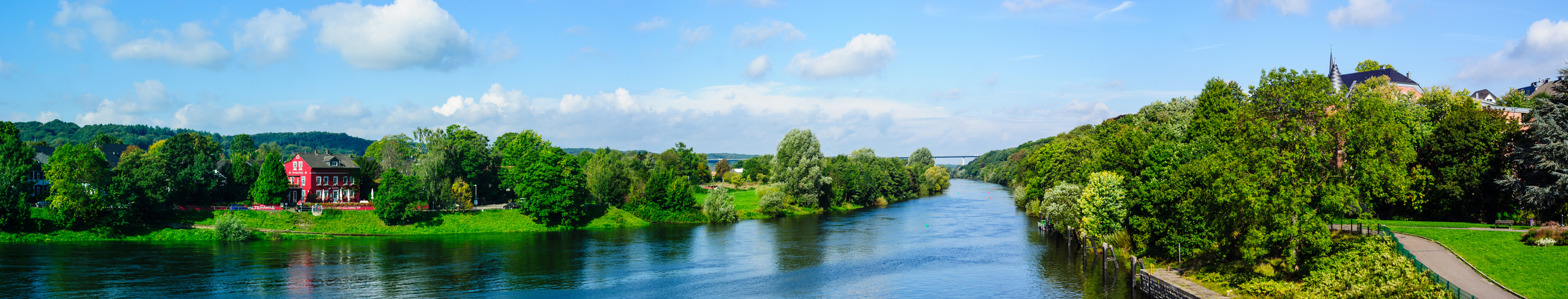 Panoramablick über die Ruhr