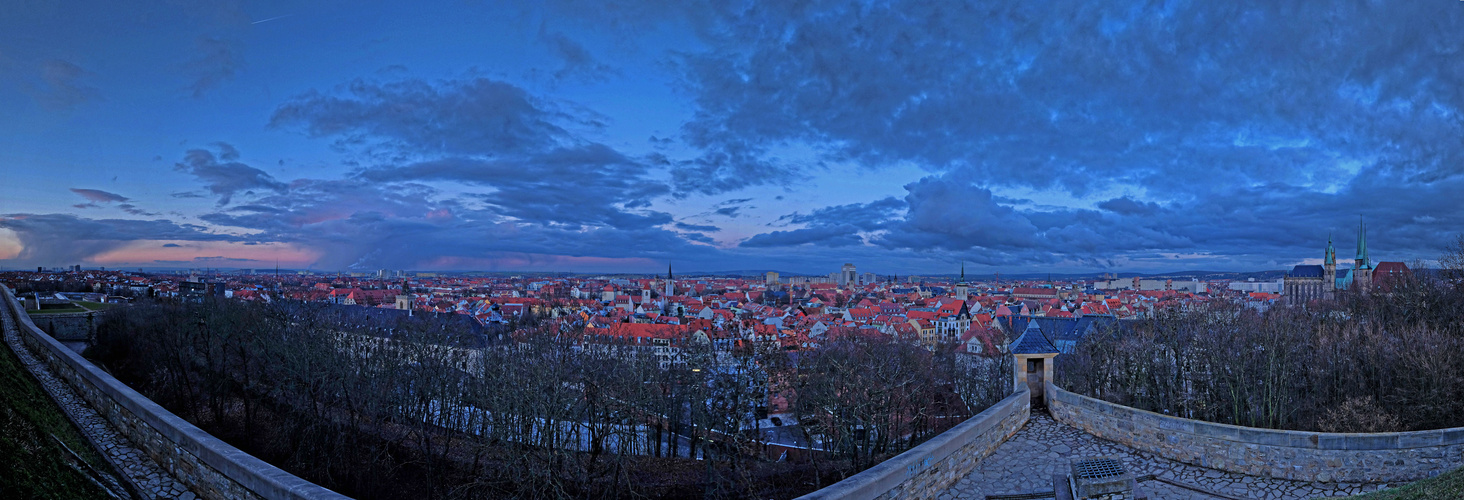 Panoramablick über Erfurt