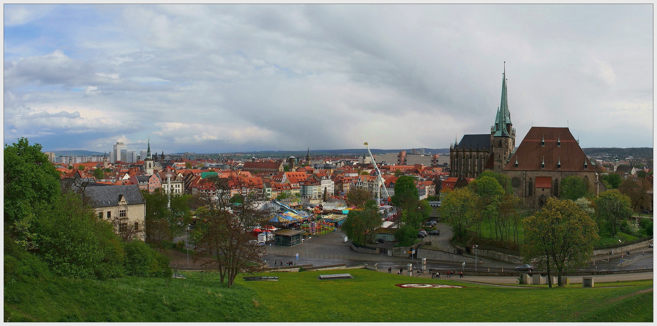 Panoramablick über Erfurt