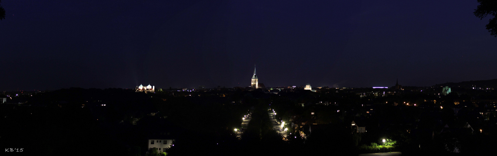 Panoramablick über Hildesheim vom Berghölzchen