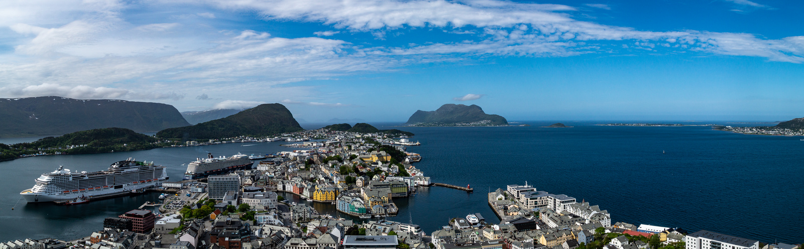 Panoramablick über Ålesund 